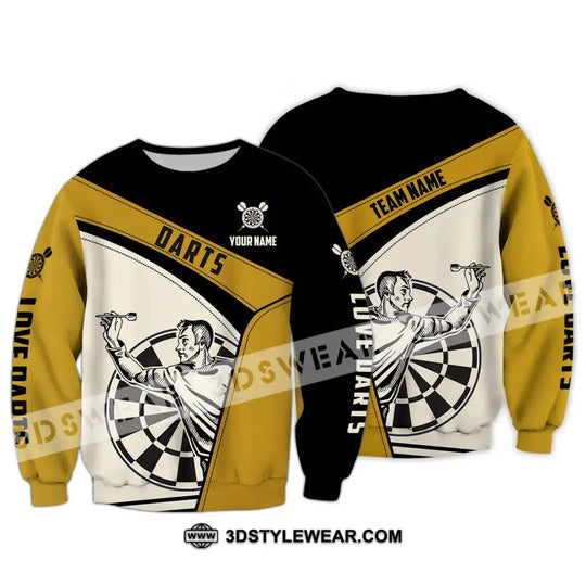 Unisex Shirt - Custom Name And Team Name Darts Shirt, Playing style option 4