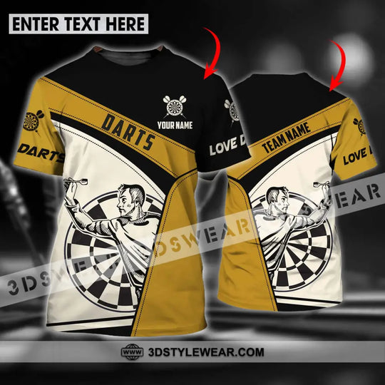 Unisex Shirt - Custom Name And Team Name Darts Shirt, Playing style option 1