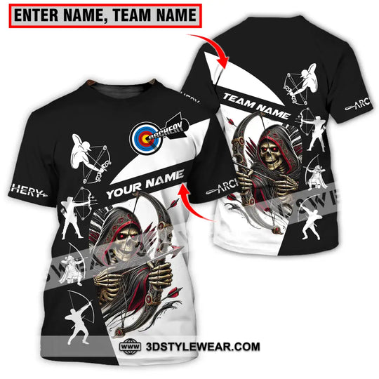 Unisex Shirt - Custom Name And Team Name Shirt, Death Archery style option 1