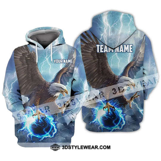 Unisex Shirt - Custom Name And Team Name Shirt, Eagle Bowling King Of The Sky style option 3