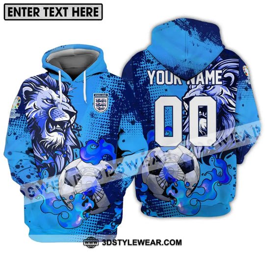 Unisex Shirt - Custom Name And Team Name Shirt, Euro 2024 Team Shirt, England Team style option 3