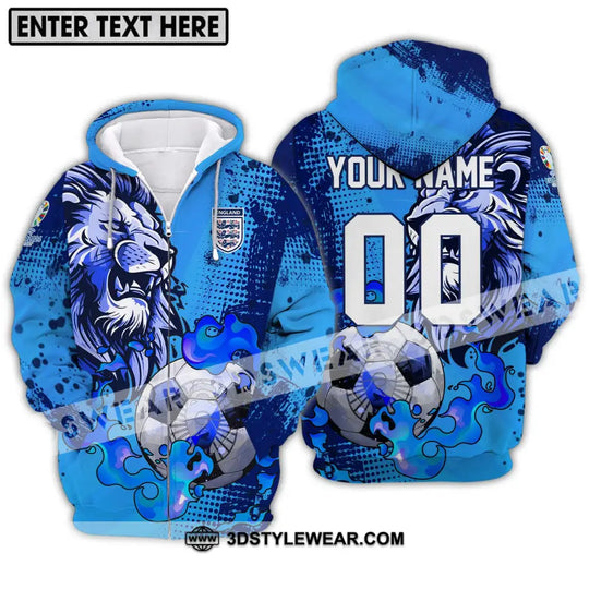 Unisex Shirt - Custom Name And Team Name Shirt, Euro 2024 Team Shirt, England Team style option 2
