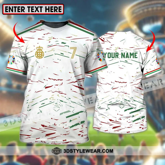 Unisex Shirt - Custom Name And Team Name Shirt, Euro 2024 Team Shirt Line Color style option 1