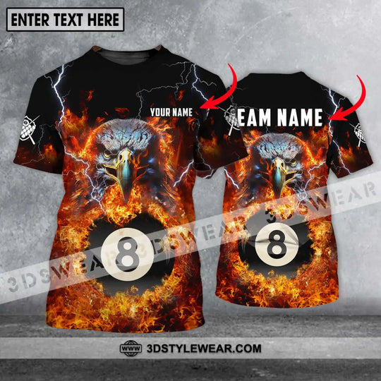 Unisex Shirt - Custom Name And Team Name Shirt, Fire Eagle style option 1