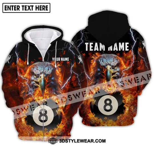 Unisex Shirt - Custom Name And Team Name Shirt, Fire Eagle style option 2