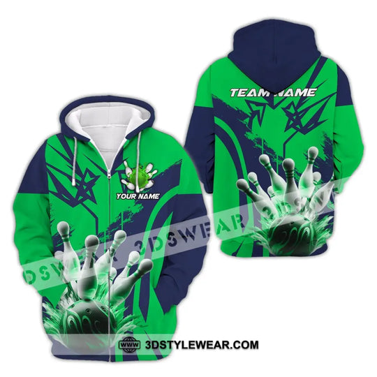 Unisex Shirt, Custom Name and Team Name Shirt for Bowling Lover, Bowling Shirt, Bowling Hoodie Shirt Polo Long Sleeve style option 3