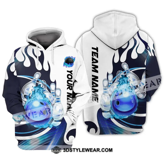 Unisex Shirt - Custom Name And Team Name Shirt, Ice Bowling Ball style option 3