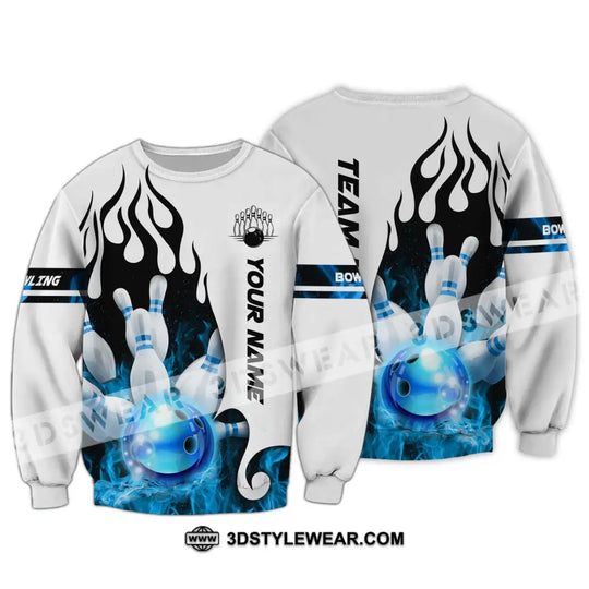 Unisex Shirt - Custom Name And Team Name Shirt, Ice Bowling Ball Shirt style option 4