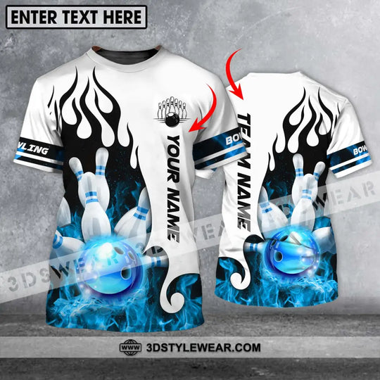 Unisex Shirt - Custom Name And Team Name Shirt, Ice Bowling Ball Shirt style option 1