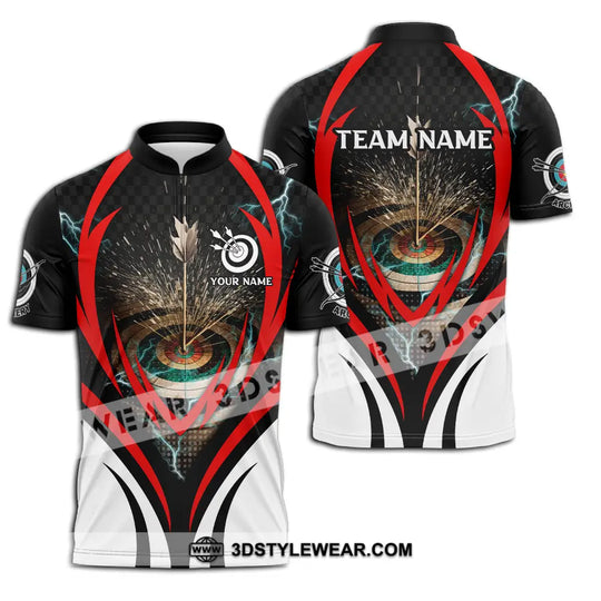 Unisex Shirt - Custom Name And Team Name On Target Archery Shirt style option 2