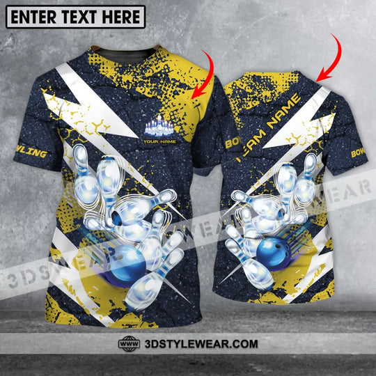 Unisex Shirt - Custom Name And Team Name Shirt, Shiny Bowling Shirt style option 1
