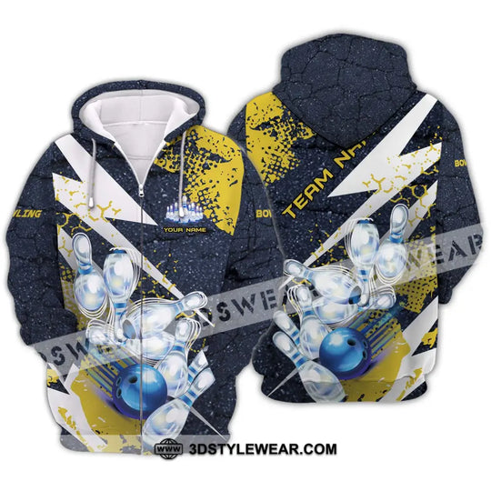 Unisex Shirt - Custom Name And Team Name Shirt, Shiny Bowling Shirt style option 2