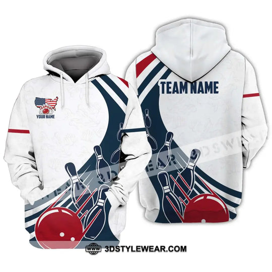Unisex Shirt - Custom Name And Team Name Shirt, Simple Bowling Ball style option 3