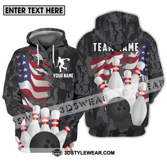 Unisex Shirt - Custom Name And Team Name Sport Shirt, America Bowling Player style option 3