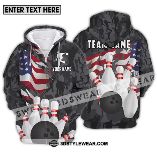 Unisex Shirt - Custom Name And Team Name Sport Shirt, America Bowling Player style option 2