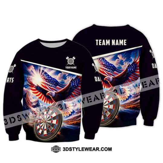 Unisex Shirt - Custom Name And Team Name Sport Shirt, American Eagle Darts style option 4