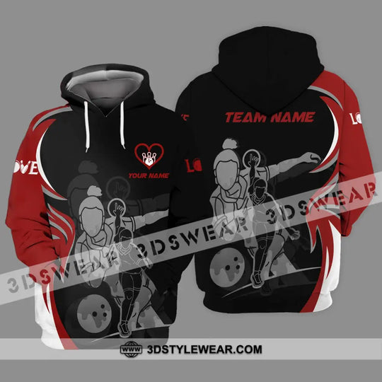 Unisex Shirt - Custom Name And Team Name Sport Shirt, Bowling Player style option 3