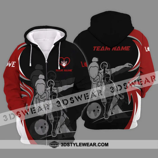 Unisex Shirt - Custom Name And Team Name Sport Shirt, Bowling Player style option 2