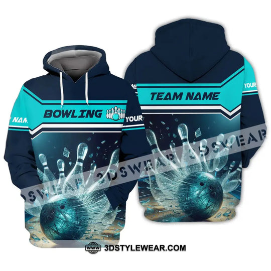 Unisex Shirt - Custom Name And Team Name Sport Shirt, Crystal Bowling style option 3