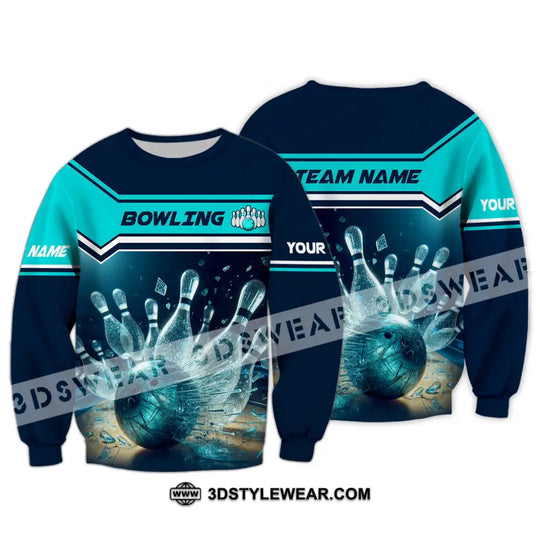 Unisex Shirt - Custom Name And Team Name Sport Shirt, Crystal Bowling style option 4