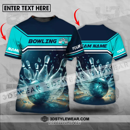 Unisex Shirt - Custom Name And Team Name Sport Shirt, Crystal Bowling style option 1