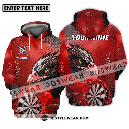 Unisex Shirt - Custom Name And Team Name Sport Shirt, Red Eagle Darts style option 3