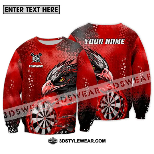 Unisex Shirt - Custom Name And Team Name Sport Shirt, Red Eagle Darts style option 4