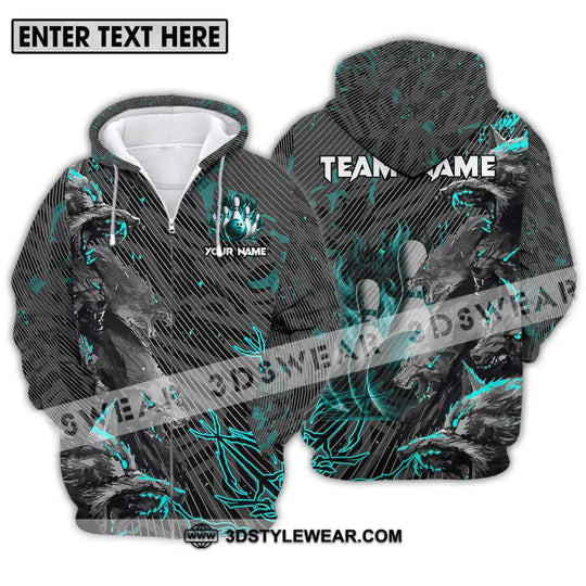Unisex Shirt - Custom Name And Team Name Sport Shirt, Wolves Bowling style option 2
