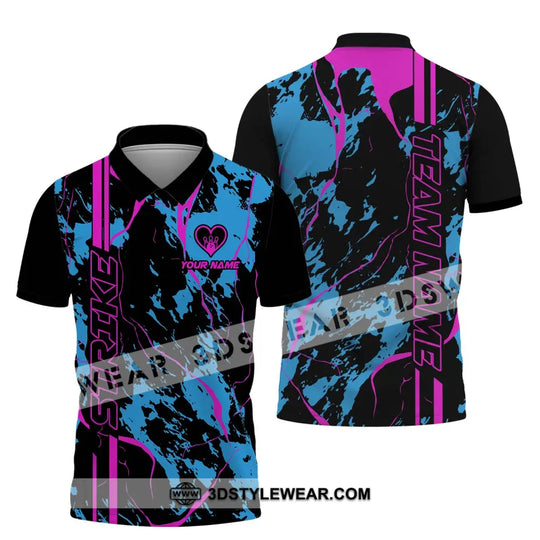 Unisex Shirt - Custom Name And Team Name Shirt - Strike Bowling - Bowling Lover Gift - Bowling Shirt style option 4