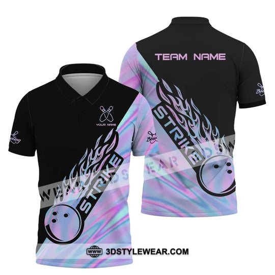 Unisex Shirt - Custom Name And Team Name Shirt - Strike Bowling - Bowling Lover Gift - Bowling Shirt style option 4