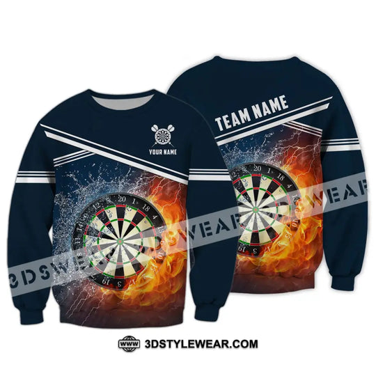 Unisex Shirt - Custom Name And Team Name Shirt, Water Fire Darts Shirt style option 4