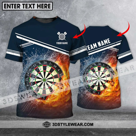 Unisex Shirt - Custom Name And Team Name Shirt, Water Fire Darts Shirt style option 1