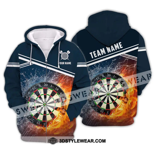 Unisex Shirt - Custom Name And Team Name Shirt, Water Fire Darts Shirt style option 2