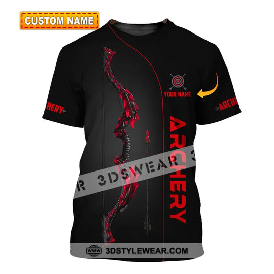 Unisex Shirt, Custom Name Archer Shirt, Archery Polo Long Sleeve, Archer Gift style option 1
