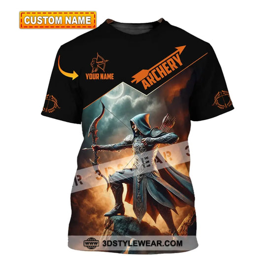 Unisex Shirt, Custom Name Archer Shirt, Archery Polo Long Sleeve, Archer Gift style option 1