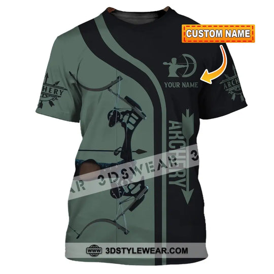 Unisex Shirt, Custom Name Archer Shirt, Archery Polo Long Sleeve, Archer Gift style option 1
