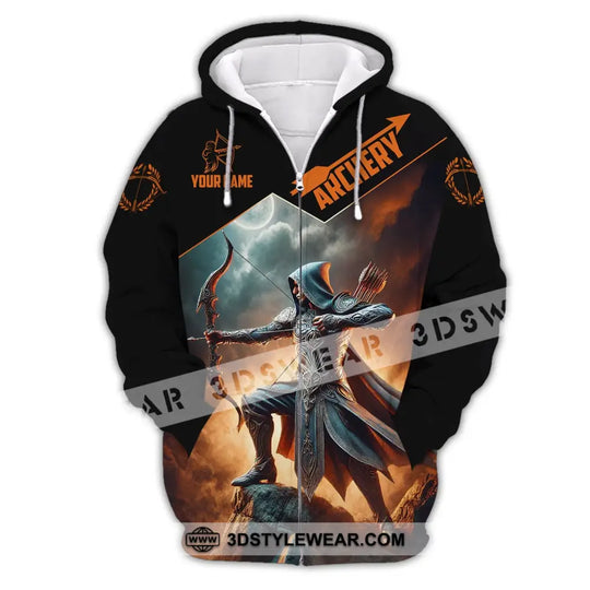 Unisex Shirt, Custom Name Archer Shirt, Archery Polo Long Sleeve, Archer Gift style option 3
