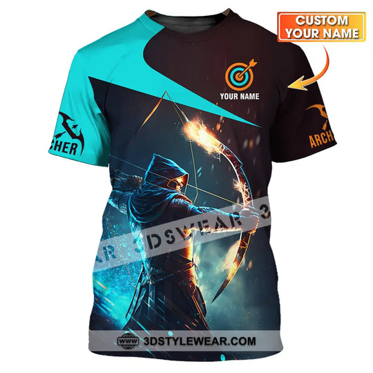 Unisex Shirt - Custom Name Archer Hero Shirt style option 1
