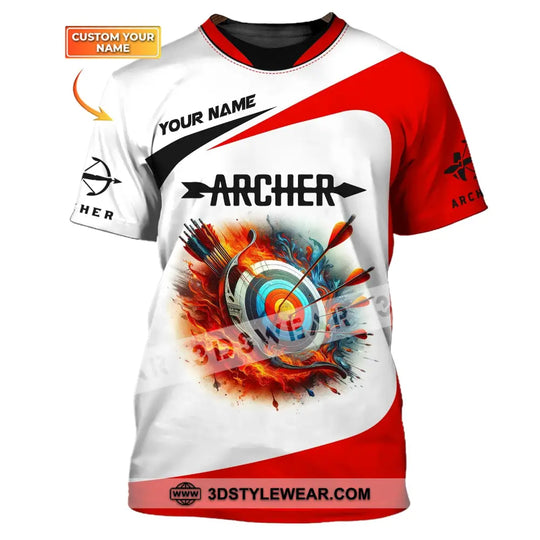 Unisex Shirt, Custom Name Archery Shirt, Archery Gift, Shirt for Archery Lovers style option 1
