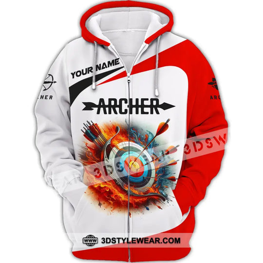 Unisex Shirt, Custom Name Archery Shirt, Archery Gift, Shirt for Archery Lovers style option 3