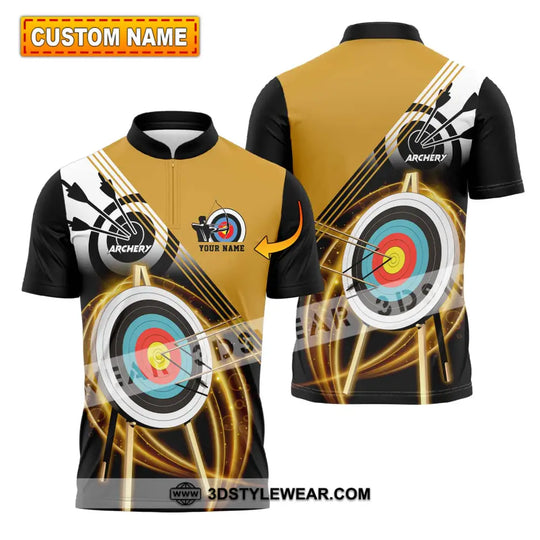 Unisex Shirt - Custom Name Archery Hit The Target Shirt style option 1