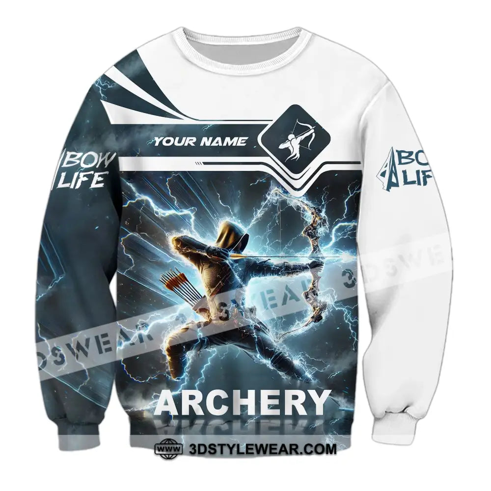 Unisex Shirt - Custom Name Archery Long Sleeve / S T-Shirt