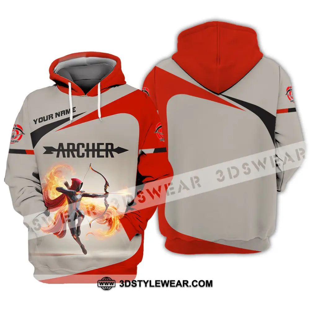 Unisex Shirt Custom Name Archery Shirt Archery Polo Long Sleeve Shirt Archery Gift Hoodie / S T-shirt
