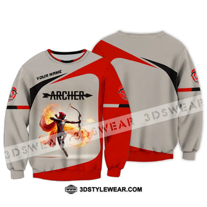 Unisex Shirt Custom Name Archery Shirt Archery Polo Long Sleeve Shirt Archery Gift Long Sleeve / S T-shirt