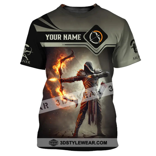Unisex Shirt, Custom Name Archery Shirt, Archery Polo Long Sleeve Shirt, Archery Gift style option 2
