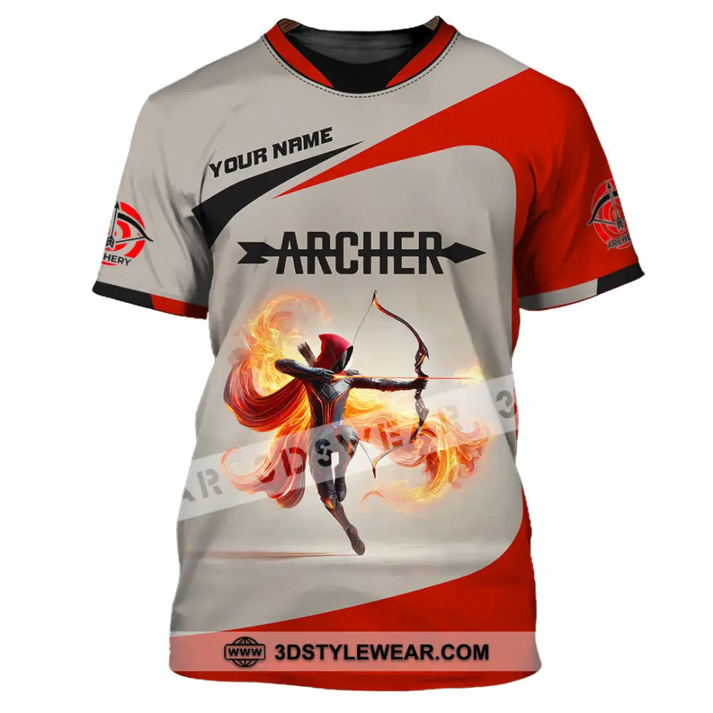 Unisex Shirt Custom Name Archery Shirt Archery Polo Long Sleeve Shirt Archery Gift T-Shirt / S T-shirt