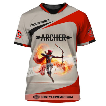 Unisex Shirt Custom Name Archery Shirt Archery Polo Long Sleeve Shirt Archery Gift T-Shirt / S T-shirt