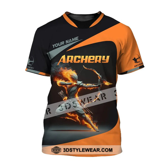 Unisex Shirt, Custom Name Archery Shirt, Archery Polo Long Sleeve, Archery Love T-Shirt style option 2