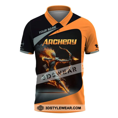 Unisex Shirt Custom Name Archery Shirt Archery Polo Long Sleeve Archery Love T-Shirt Polo Shirt / S T-shirt