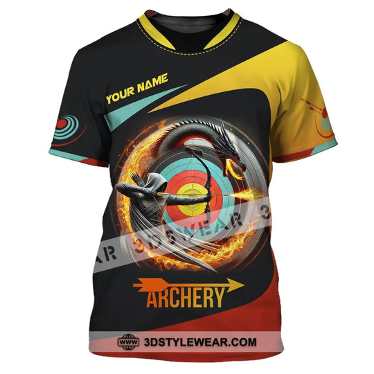 Unisex Shirt, Custom Name Archery Shirt, Archery Polo Long Sleeve, Archery Love T-Shirt style option 2